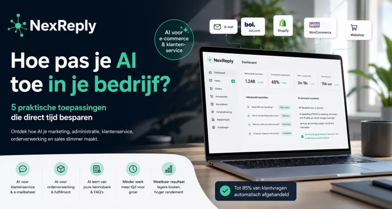 Hoe pas je AI toe in je bedrijf?       5 praktische toepassingen die direct tijd besparen